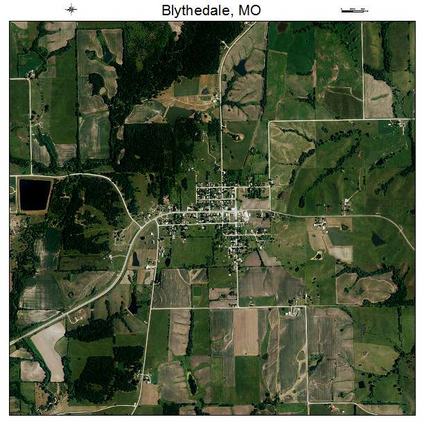 Blythedale, MO air photo map