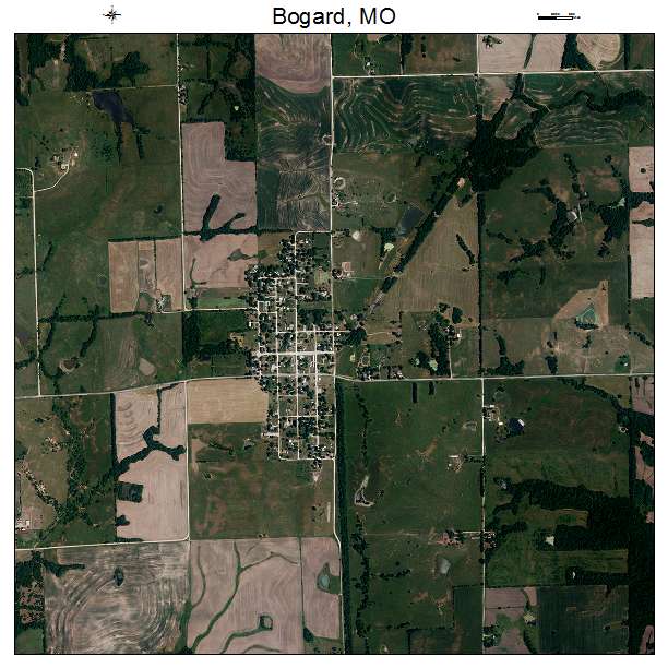 Bogard, MO air photo map