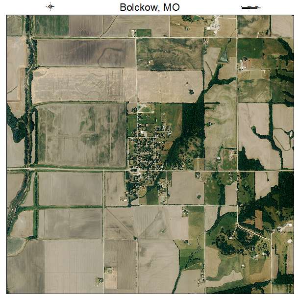 Bolckow, MO air photo map
