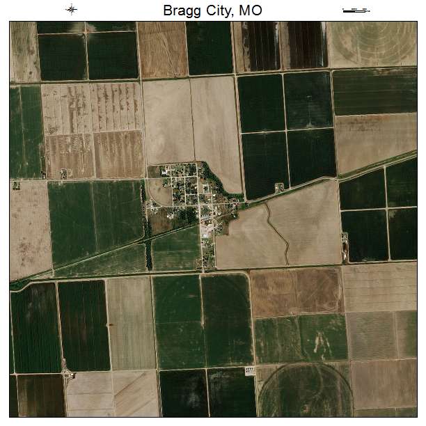 Bragg City, MO air photo map