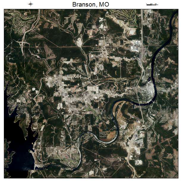 Branson, MO air photo map