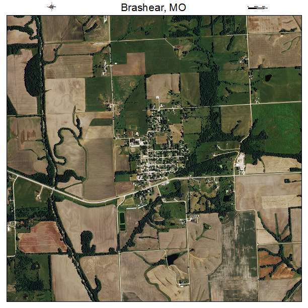 Brashear, MO air photo map