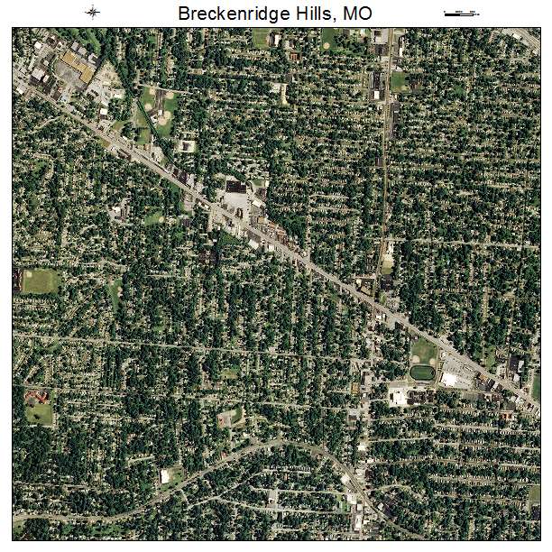 Breckenridge Hills, MO air photo map