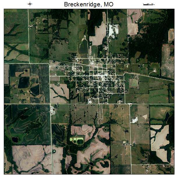 Breckenridge, MO air photo map
