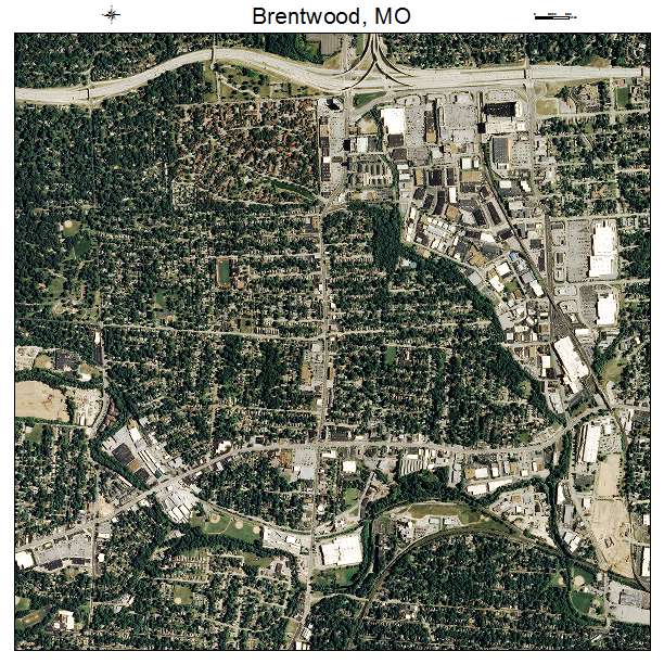 Brentwood, MO air photo map