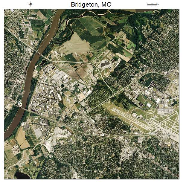 Bridgeton, MO air photo map