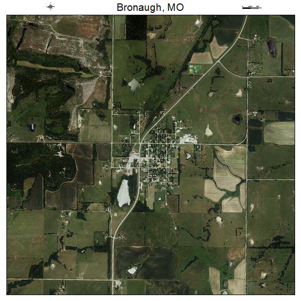 Bronaugh, MO air photo map