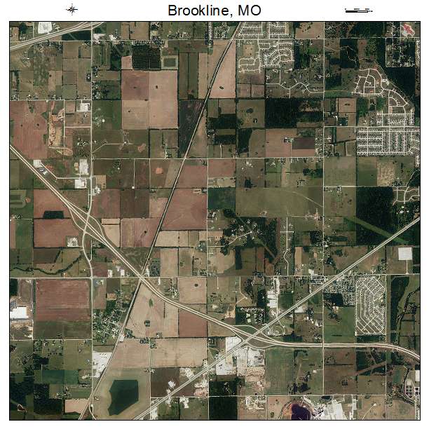 Brookline, MO air photo map