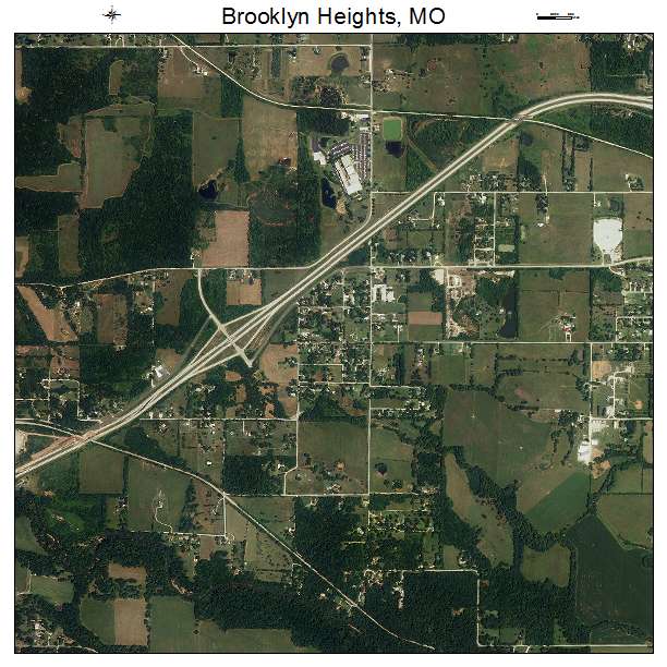 Brooklyn Heights, MO air photo map