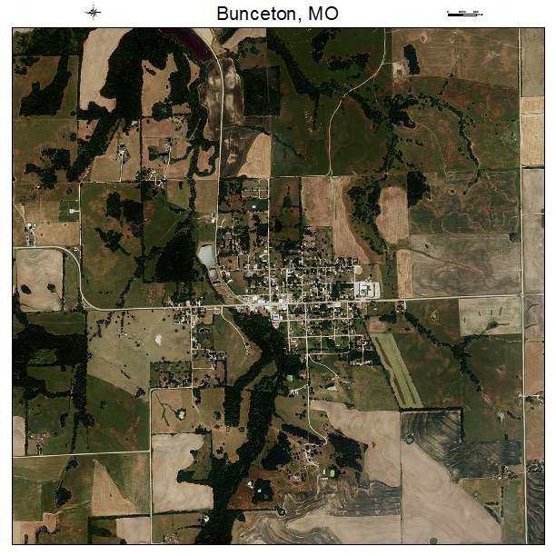 Bunceton, MO air photo map