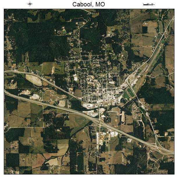 Cabool, MO air photo map