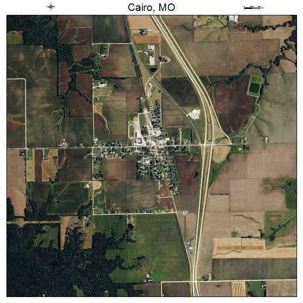 Cairo, MO air photo map