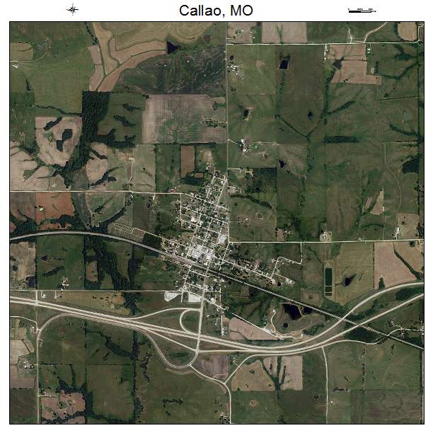 Callao, MO air photo map