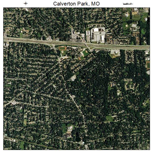 Calverton Park, MO air photo map