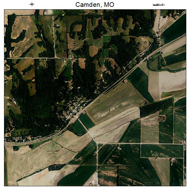 Camden, MO air photo map