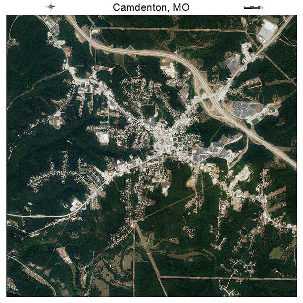 Camdenton, MO air photo map