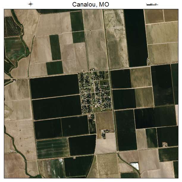 Canalou, MO air photo map