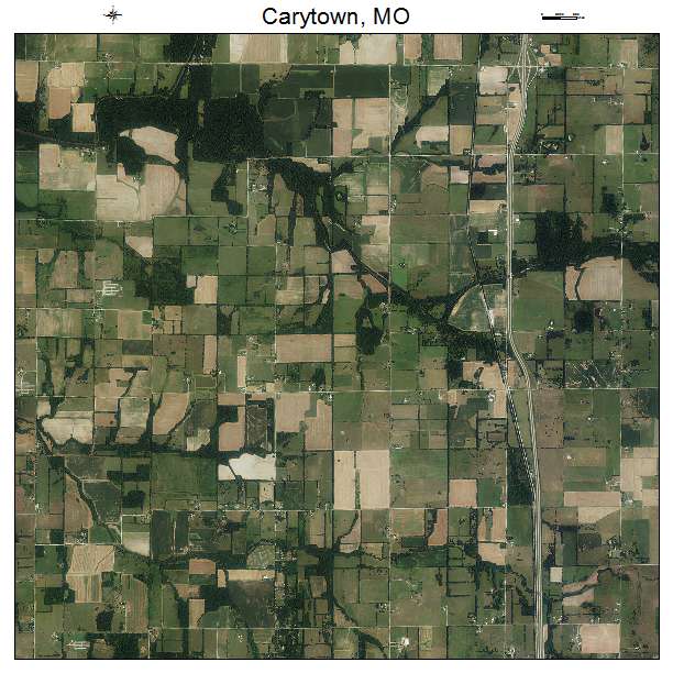 Carytown, MO air photo map