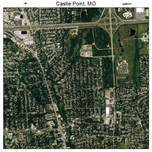 Castle Point, MO air photo map