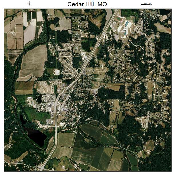Cedar Hill, MO air photo map