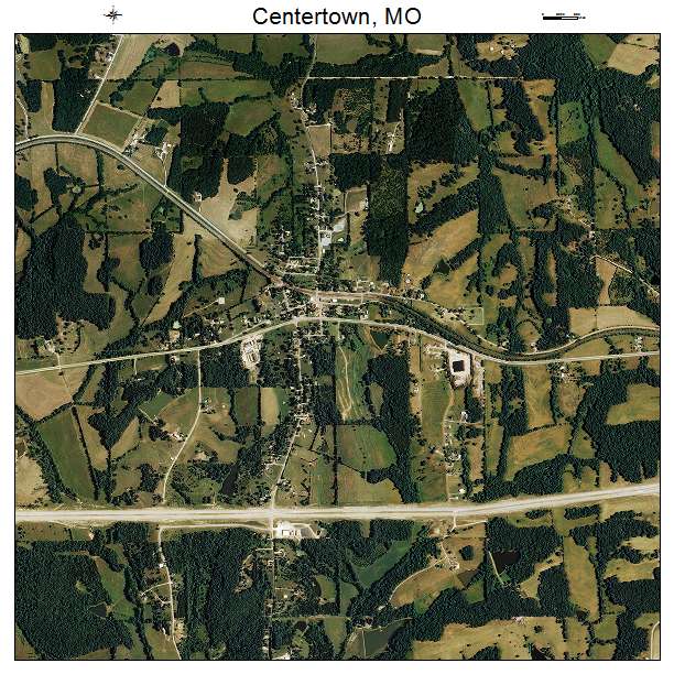 Centertown, MO air photo map