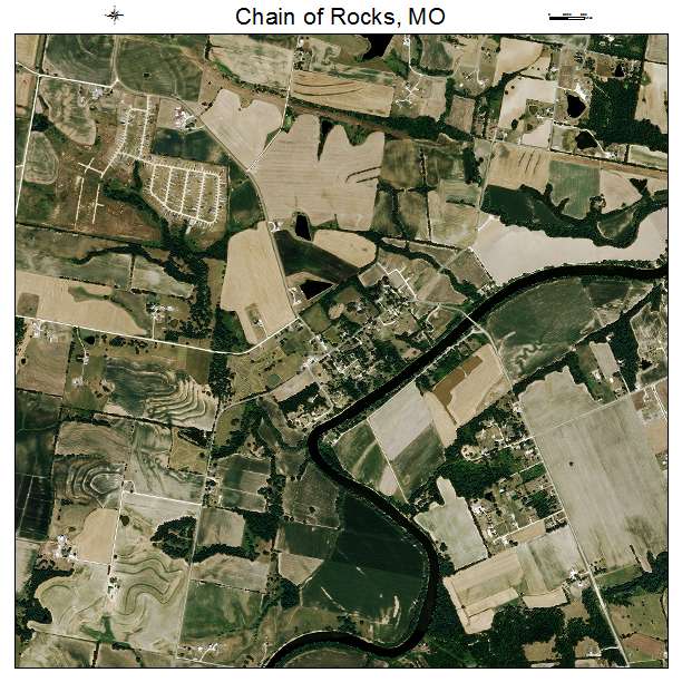 Chain of Rocks, MO air photo map