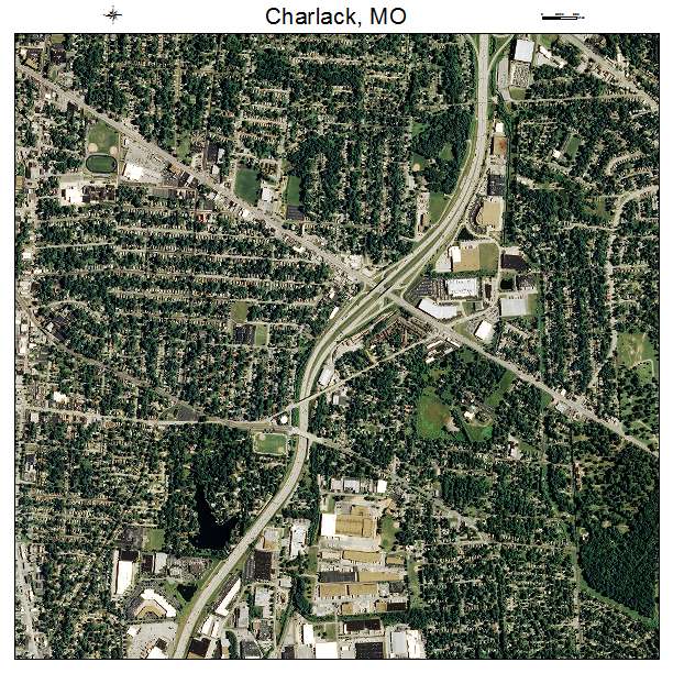 Charlack, MO air photo map