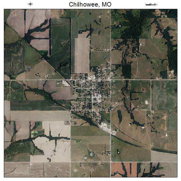 Chilhowee, MO air photo map