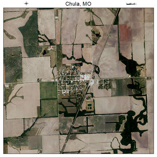 Chula, MO air photo map