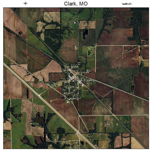 Clark, MO air photo map