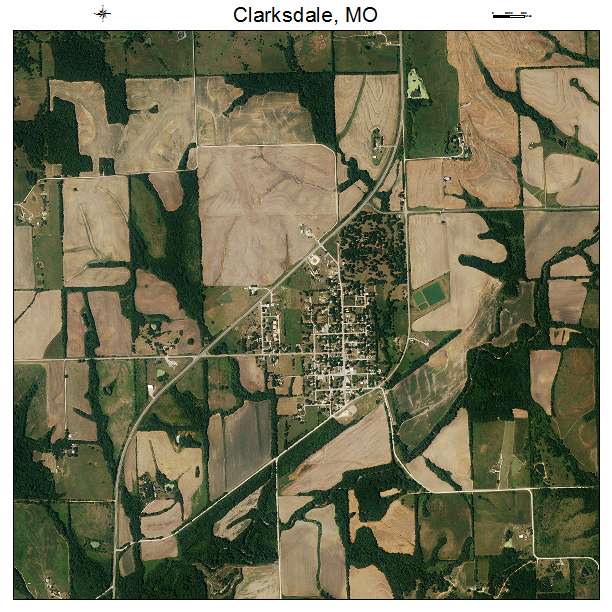 Clarksdale, MO air photo map