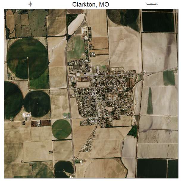 Clarkton, MO air photo map