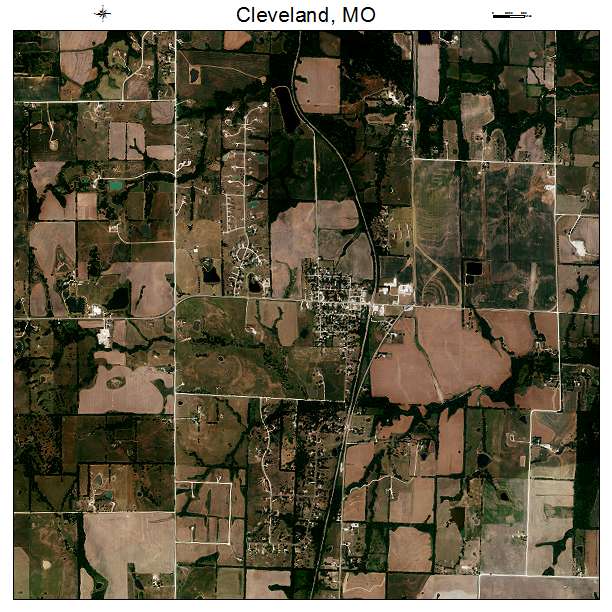 Cleveland, MO air photo map