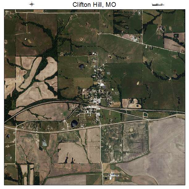 Clifton Hill, MO air photo map