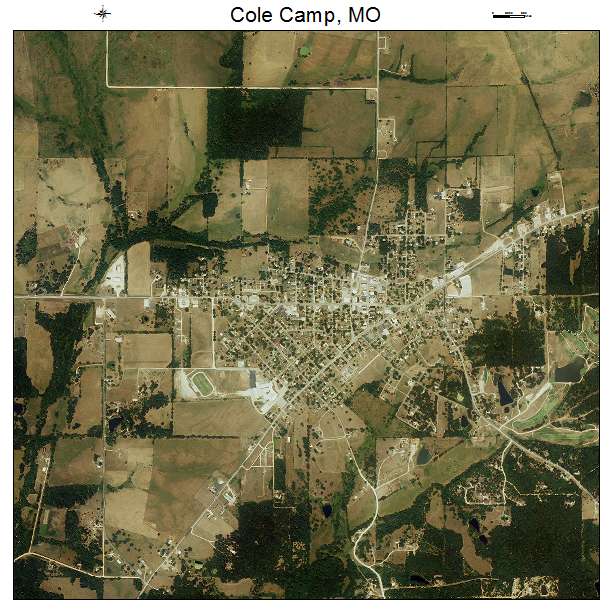 Cole Camp, MO air photo map