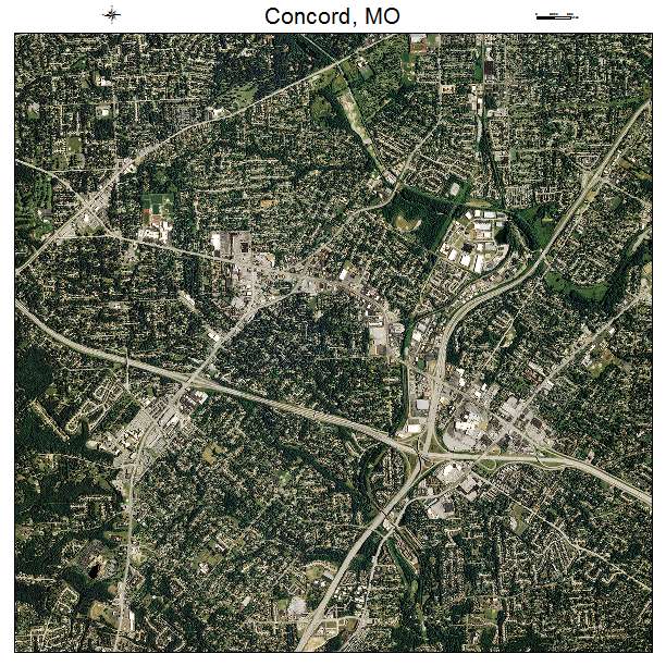 Concord, MO air photo map