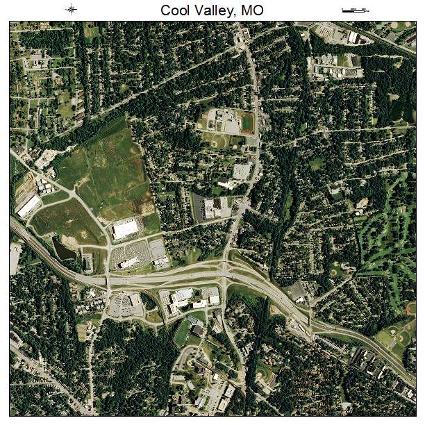 Cool Valley, MO air photo map