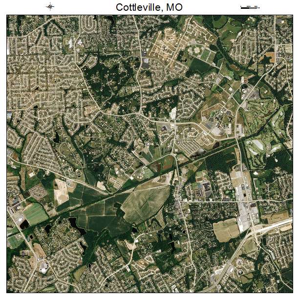 Cottleville, MO air photo map