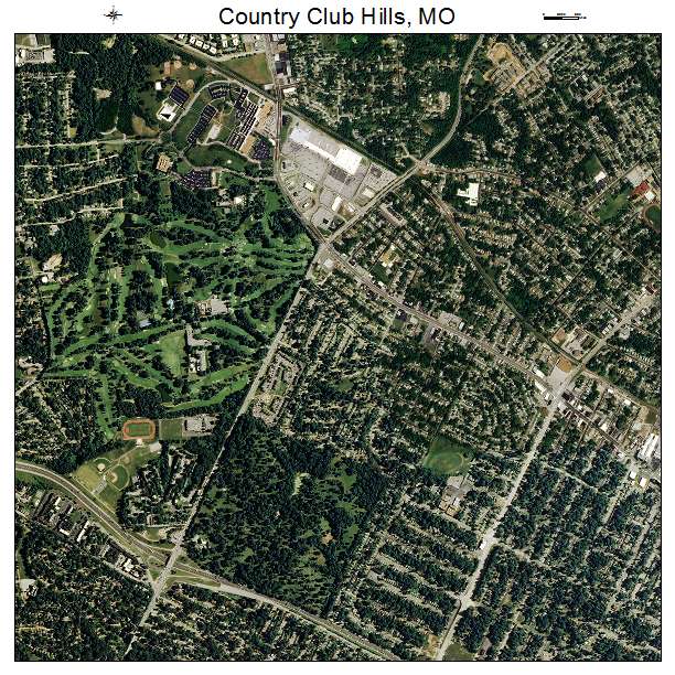 Country Club Hills, MO air photo map