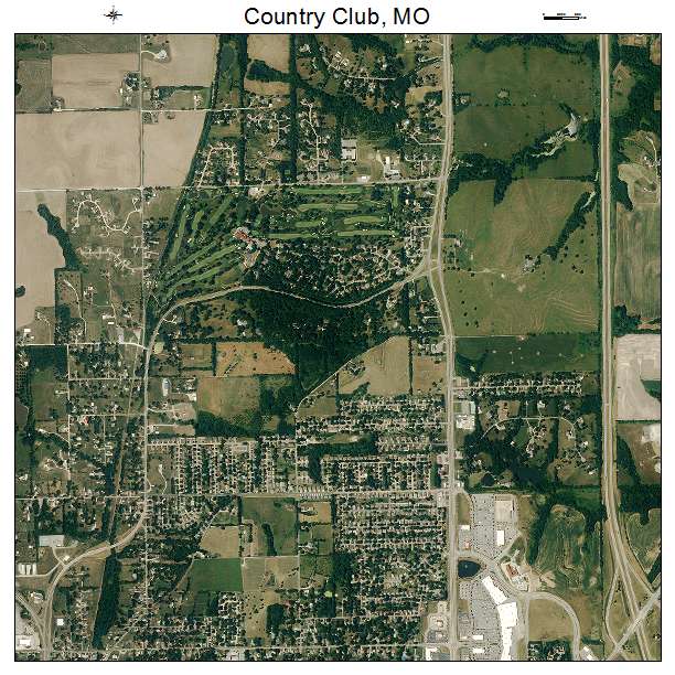 Country Club, MO air photo map