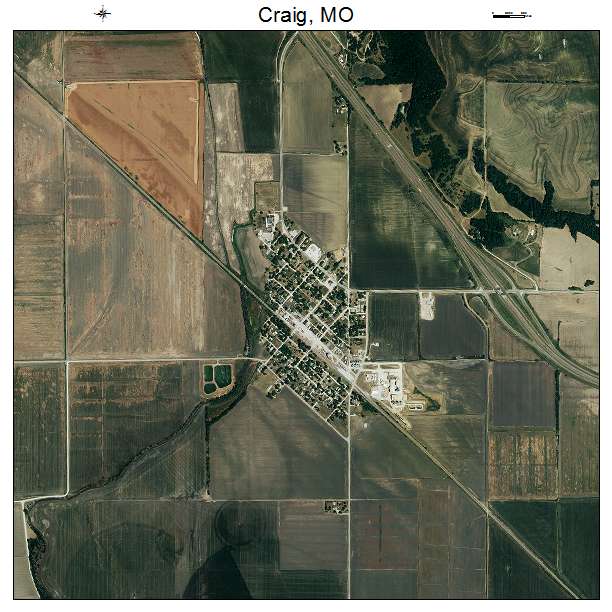 Craig, MO air photo map