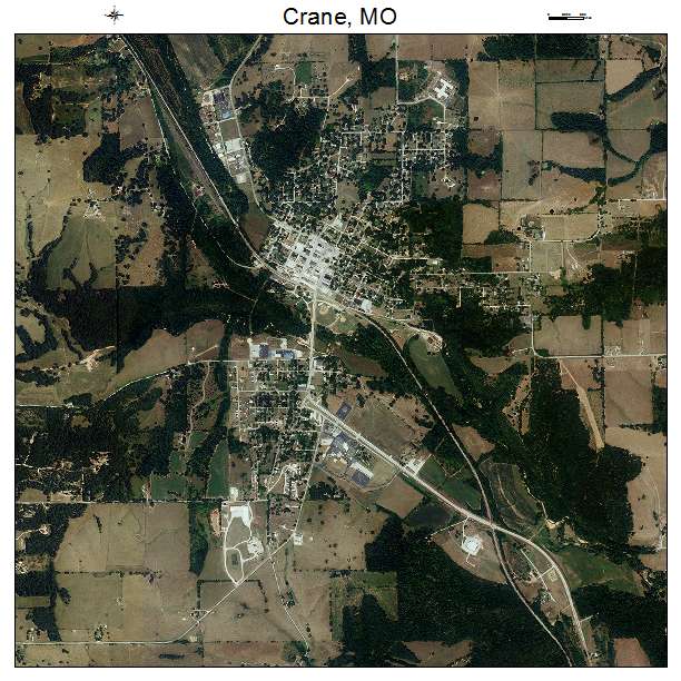 Crane, MO air photo map