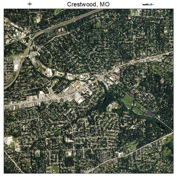 Aerial Photography Map Of Crestwood Mo Missouri