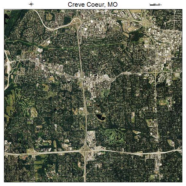 Creve Coeur, MO air photo map