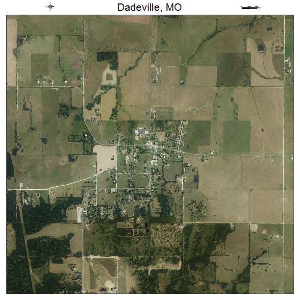 Dadeville, MO air photo map