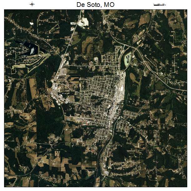De Soto, MO air photo map