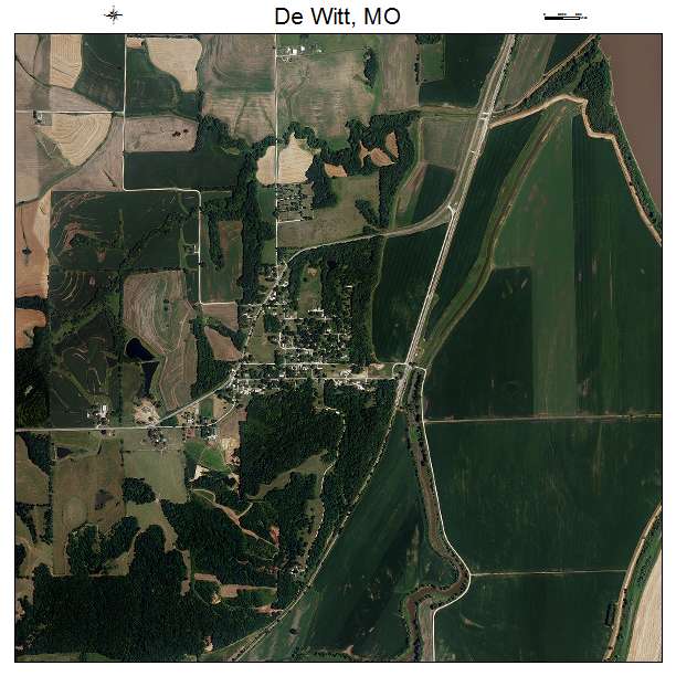 De Witt, MO air photo map
