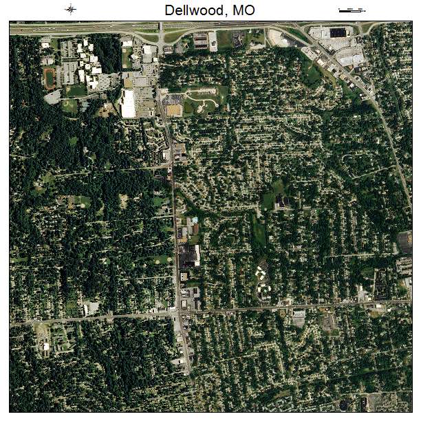 Dellwood, MO air photo map