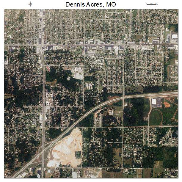 Dennis Acres, MO air photo map