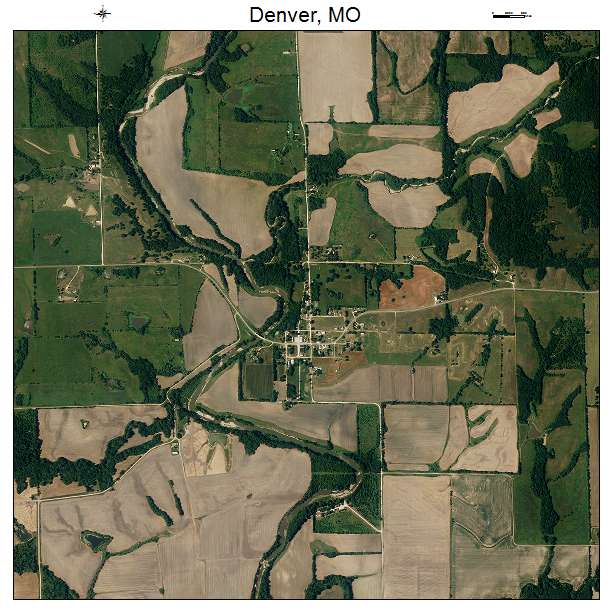 Denver, MO air photo map